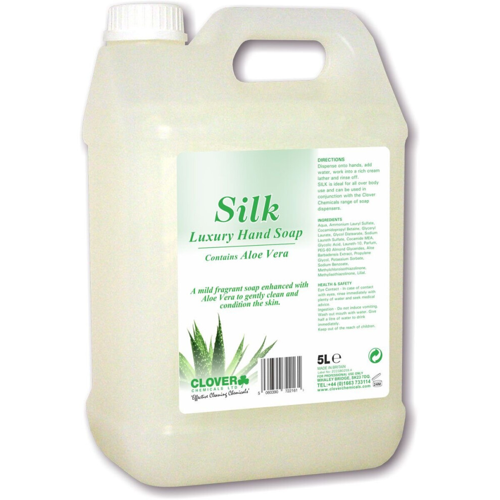Jansan Clover Silk Luxury Soap With Aloe Vera ~ 2X5 Litre