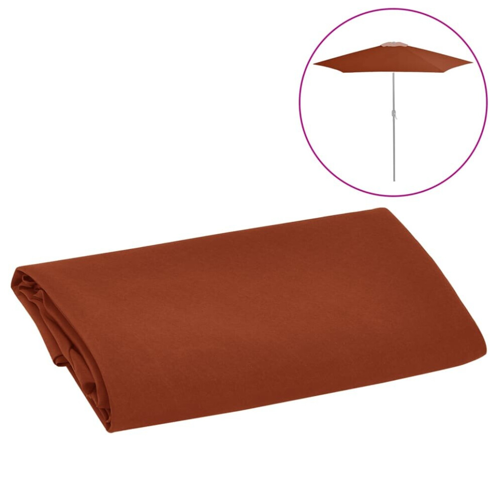 vidaXL Replacement Fabric for Outdoor Parasol Terracotta Sunshade Garden Patio