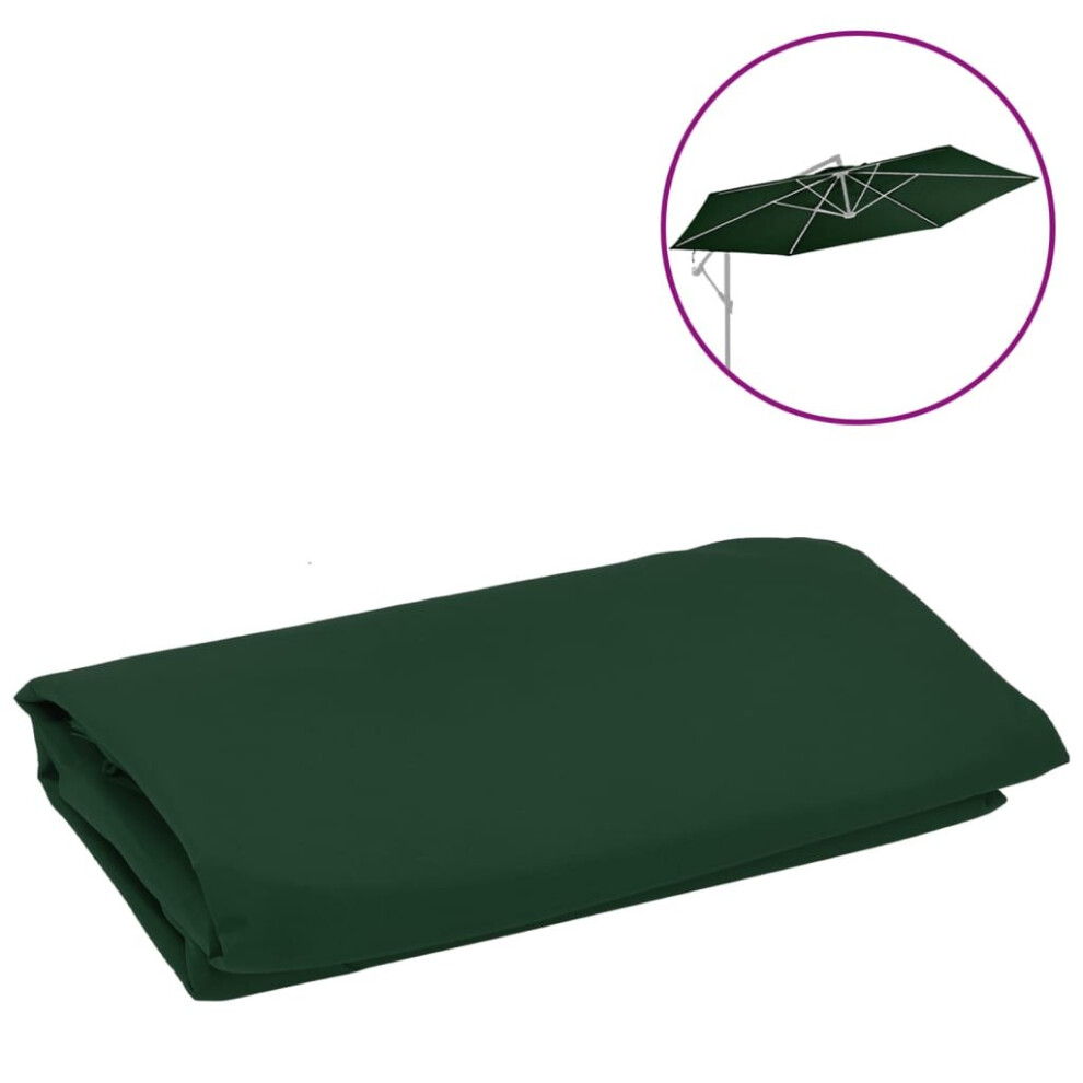 vidaXL Replacement Fabric for Cantilever Umbrella Green Sunshade Garden Patio