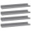 VidaXL vidaXL Wandregale 4 Stk. Grau 40x9x3 cm 2