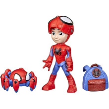 Spidey and His Amazing Friends Marvel Hero Reveal 2-Pack 4-Inch Scale-Action Figures -Mask Flip Feature Spidey and Trace-E 3 and Up