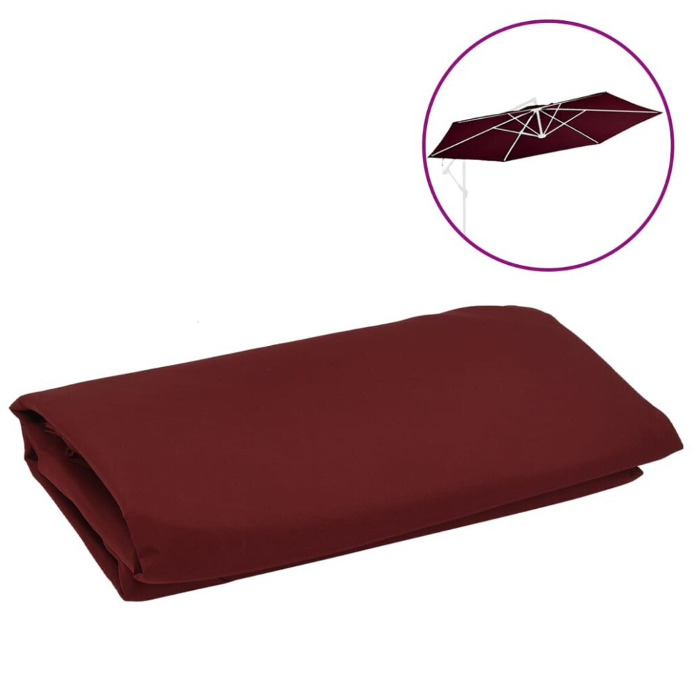 New Vidaxl Replacement Fabric For Cantilever Umbrella Sunshade Garden Bordeaux 313816