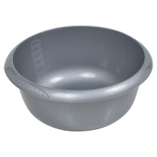 (Silver) 8L Washing Up Bowl Stackable Kitchen Sink Plastic