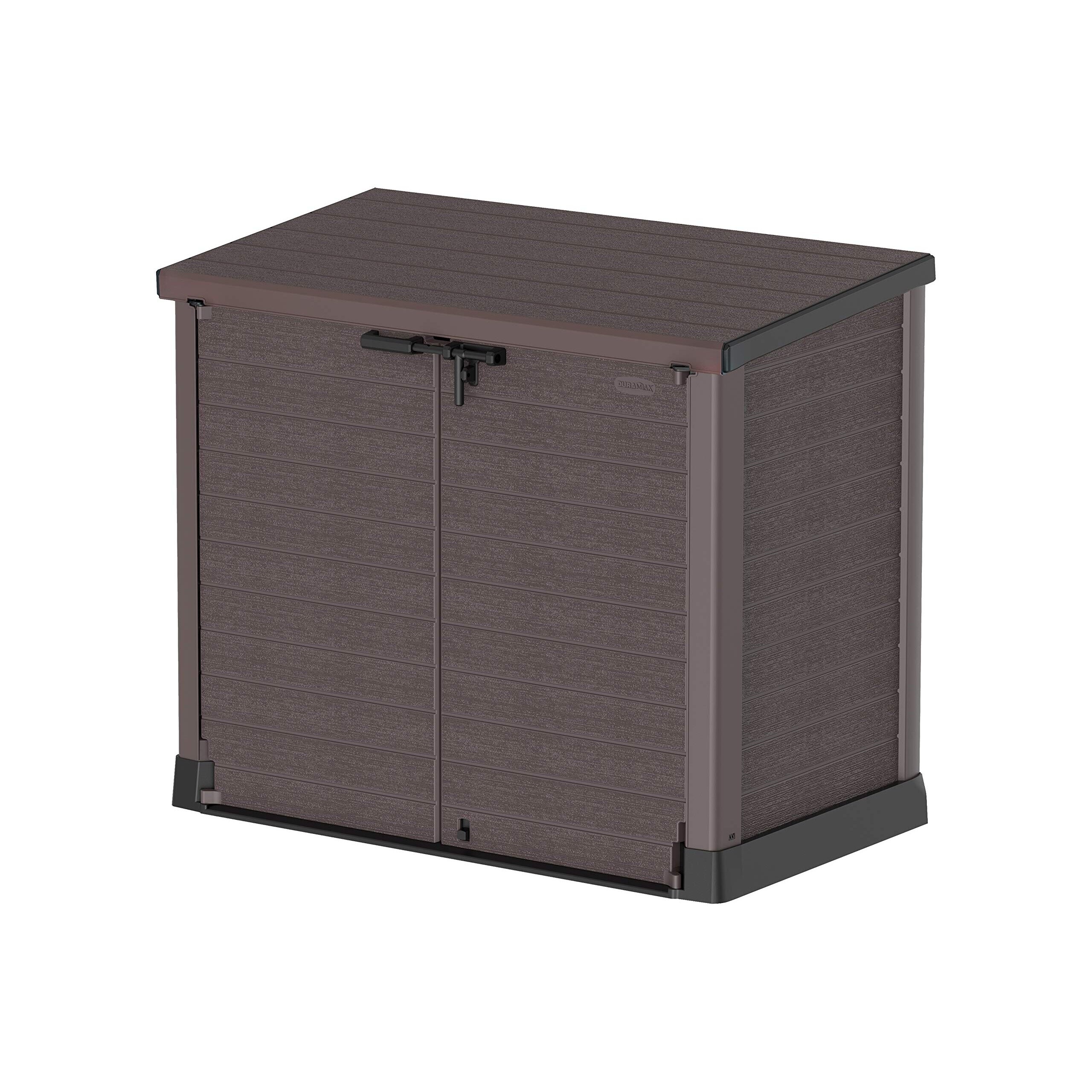 Cedargrain StoreAway 1200L Plastic Garden Storage Shed / Flat Lid ...