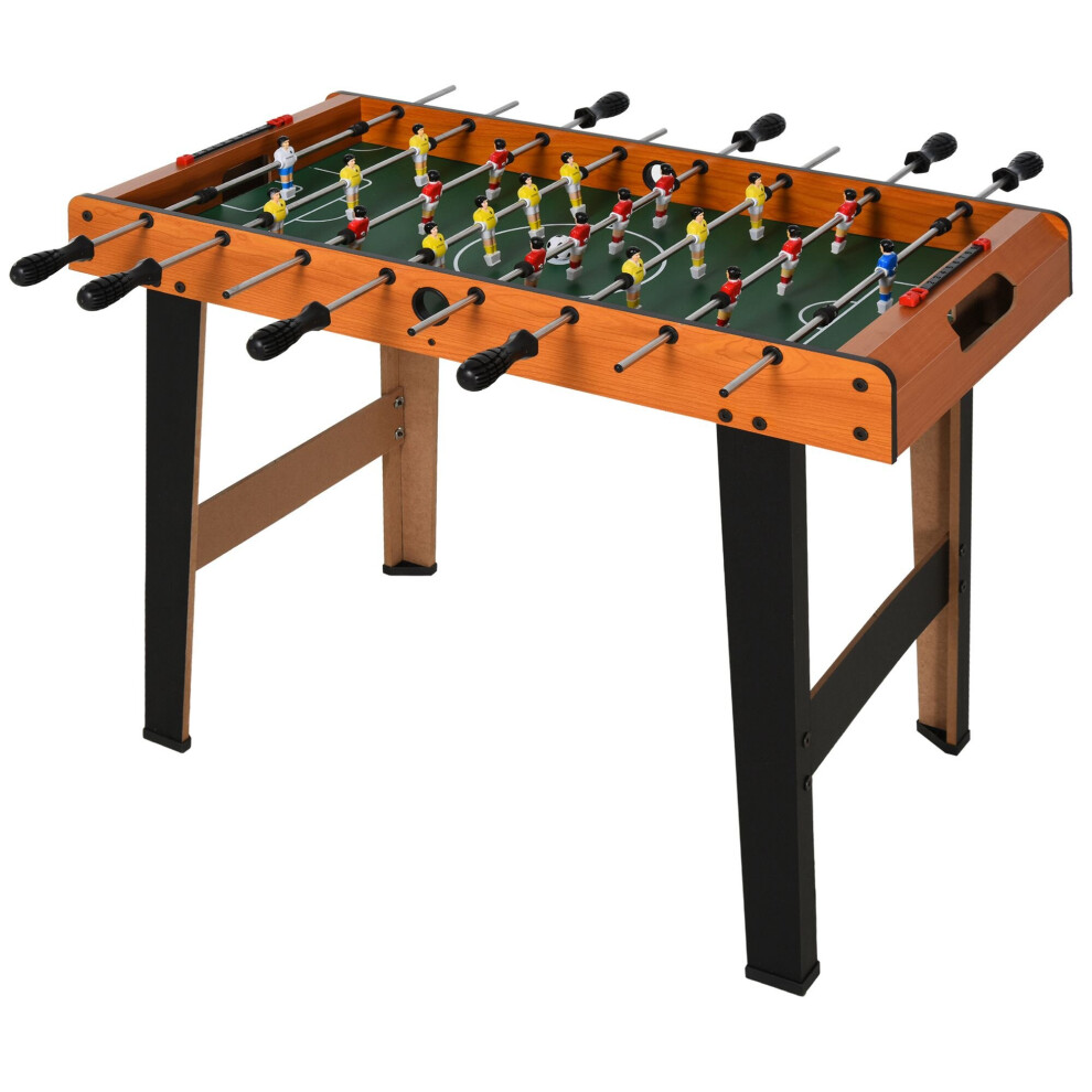 HOMCOM Wooden Soccer Football Table 84.5cm Arcades Game Room Bar, 2 Foosballs