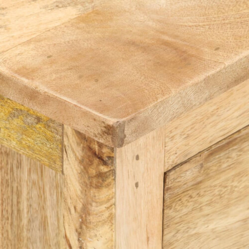 VidaXL vidaXL Solid Mango Wood Bedside Cabinet Side Table Nightstand Home Furniture 1