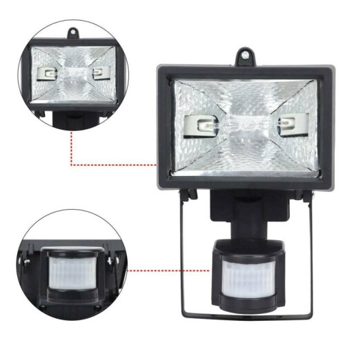 120W PIR Floodlights Security Motion Sensor Halogen Outdoor Light 2