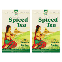(Pack of 2) Palanquin Spiced Tea 40 Tea Bag, Spiced Tea Bags, Masala Chai Tea Bags, Tea Masala Powder, Organic Spiced Tea