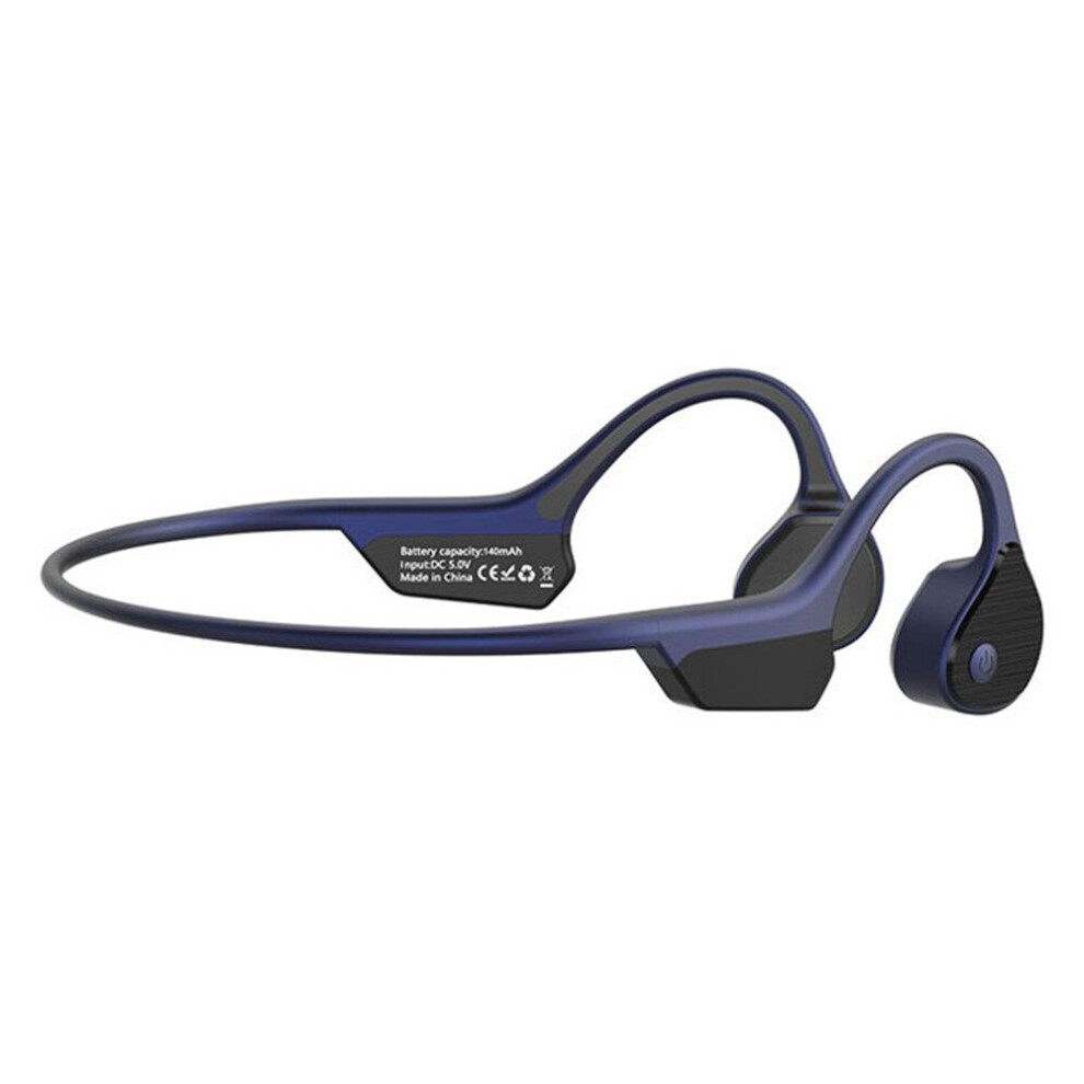 (Dark ) Bone Conduction Wireless Tooth Earphones Blue 7552103068737