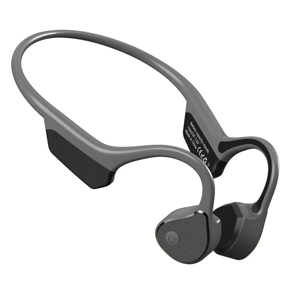 (Black) Bone Conduction Wireless Bluetooth Earphones Black 7552103068744