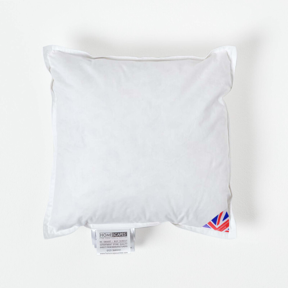 Homescapes (35 X 35 Cm) Duck Feather Cushion Pad Insert White