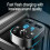 Wireless Bluetooth FM Transmitter Car MP3 Charger Hands-free Charger 3