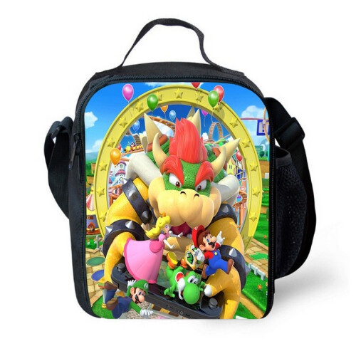 (Pattern 06) Super Mario Lunch Bag Picnic School Out Lunchbox