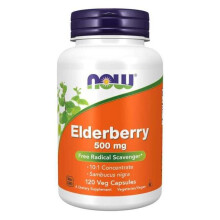 NOW Foods, Baie de Sureau, 500 mg, 120 Gélules Végétales