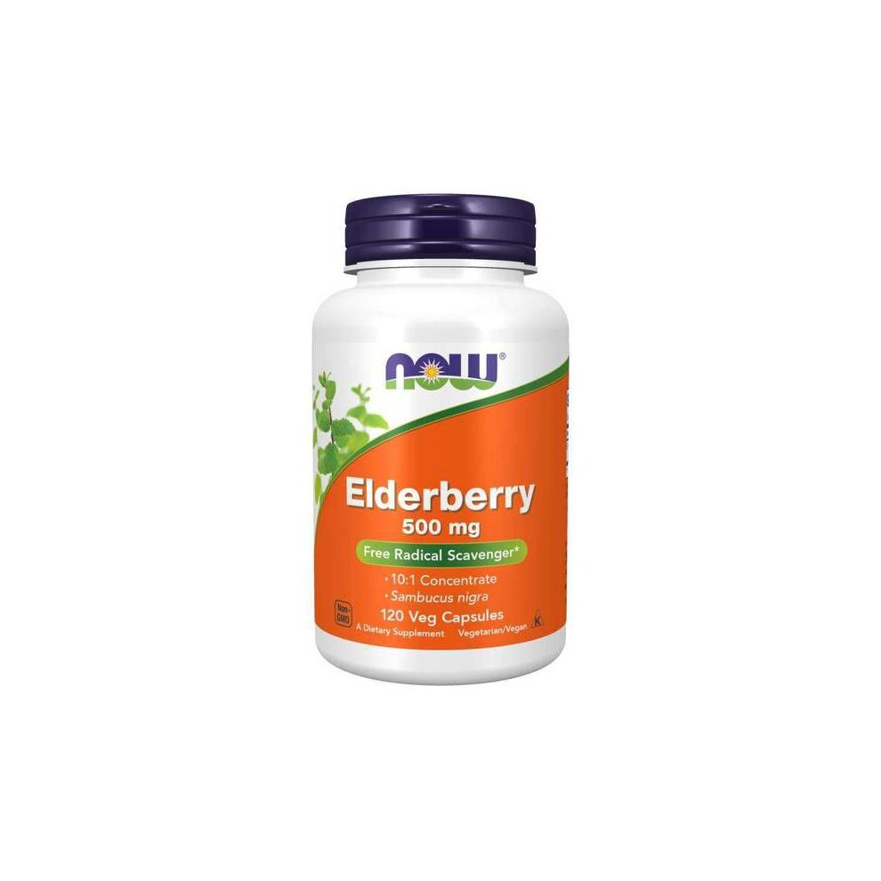 Now Foods Elderberry, 500Mg - 120 Vcaps