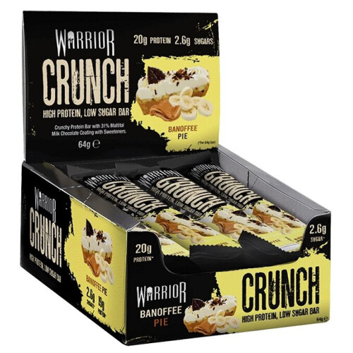 Warrior Crunch Bar, Banoffee Pie - 12 μπάρες