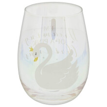 Widdop Swan & Dreaming of a Pink Christmas Tumbler Stemless Wine Glass