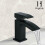 White Lomond 400mm Vanity Unit With Black Basin Tap & Waste Set 2