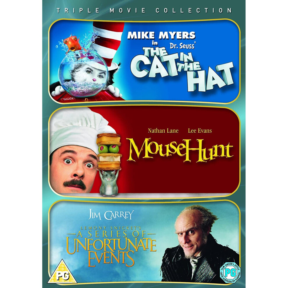 Cat in the Hat / Mouse Hunt / Series of Unfortunate Events Triple Pack (DVD)