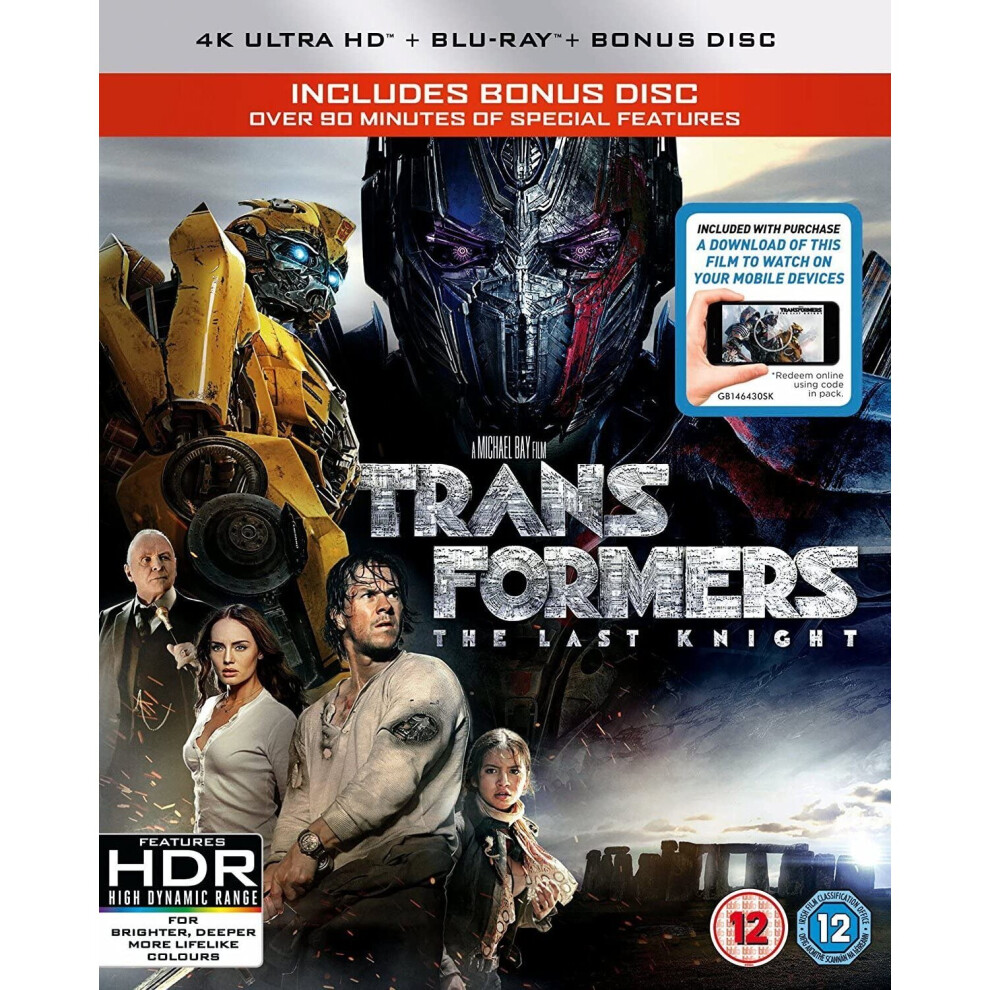 Universal Pictures Transformers: The Last Knight [2017] (4K Ultra Hd + Blu-Ray)