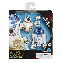 STAR WARS Galaxy of Adventures R2-D2, BB-8, D-O Actionfigurer 3-pack, 5" Skala Droidleksaker med roliga funktioner