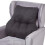 Homescapes (Black) Faux Suede Back Support Cushion 1