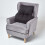 Homescapes (Black) Faux Suede Back Support Cushion 2