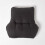 Homescapes (Black) Faux Suede Back Support Cushion 3