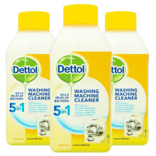 Dettol Lemon Washing Machine Cleaner Citrus 3 x 250ml