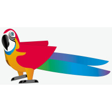 Polly Parrot 3D Special Delivery Animal Greeting Card Blank Own Message Cards