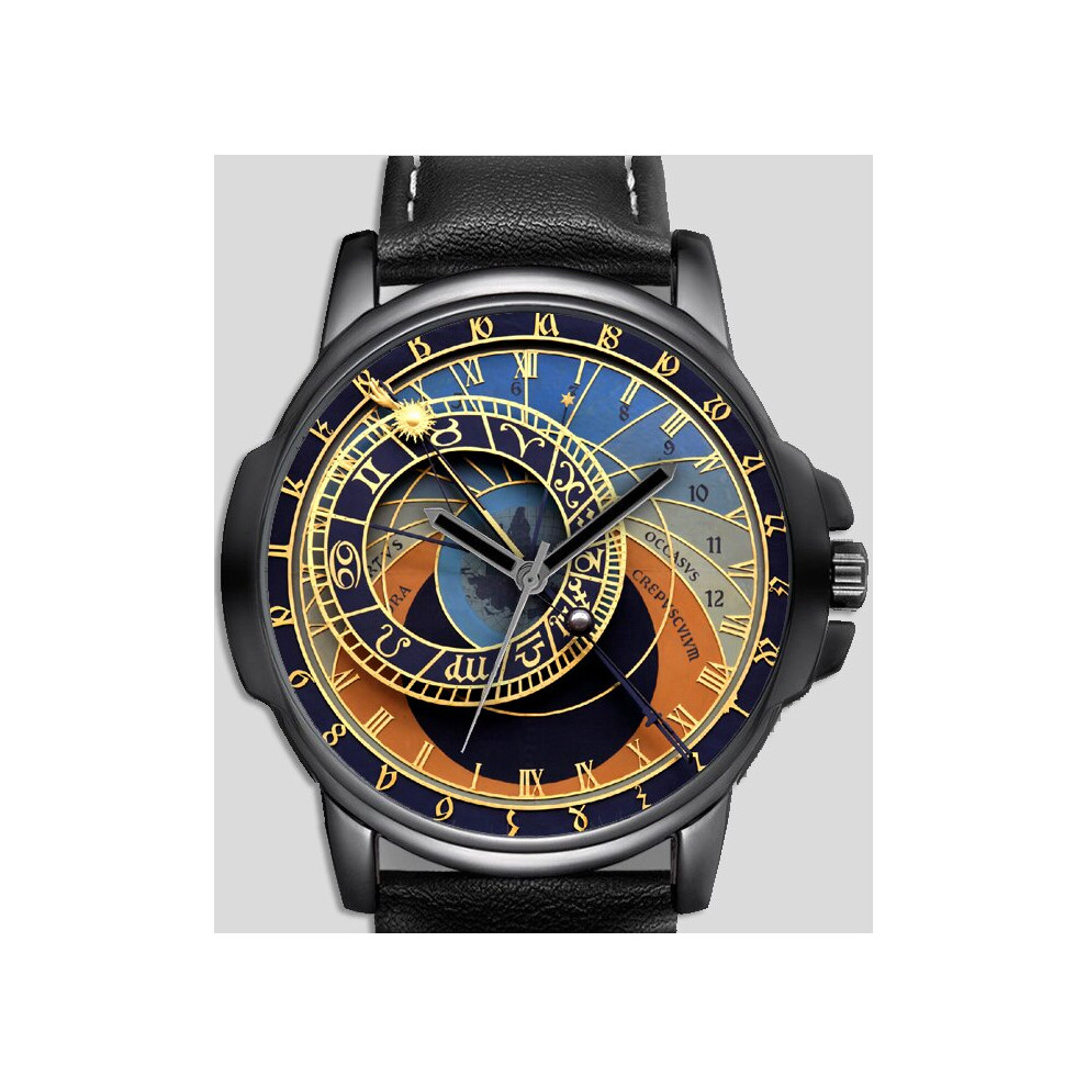 Town Hall Art Prague Czech Republic Unique Unisex Beautiful Wrist Watch UK FAST