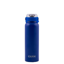 Creek Dark Blue Double Wall Stainless Steel Sports Water Bottle 600ML