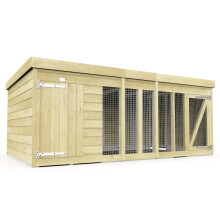 10ft x 6ft Dog Kennel & Run Treated Timber Fast & Free 2-5 Day Delivery