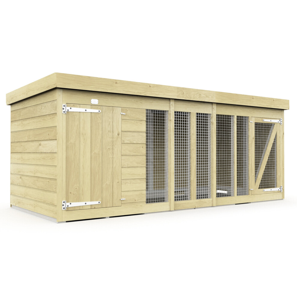 10 x 4ft Timber Dog Kennel
