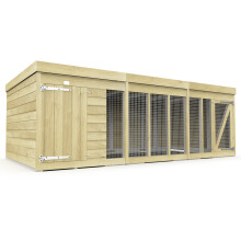 12ft x 6ft Dog Kennel & Run Treated Timber Fast & Free 2-5 Day Delivery