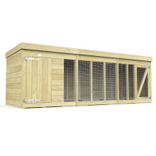 12ft x 4ft Dog Kennel & Run Treated Timber Fast & Free 2-5 Day Delivery