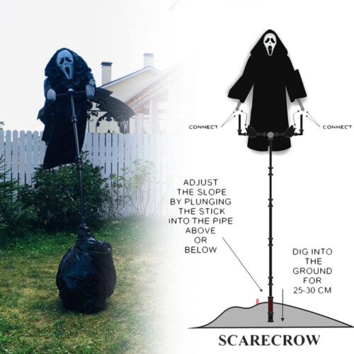 Ghostface Scream Scarecrow Hanging Ghostface Scarecrow Garden 2