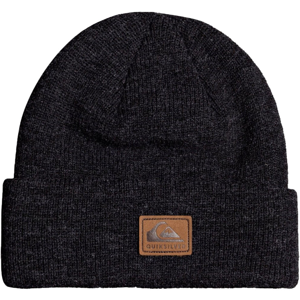 (One Size, Black) Quiksilver Adults Performer Warm Winter Knitted Cuff Skullcap Beanie Hat