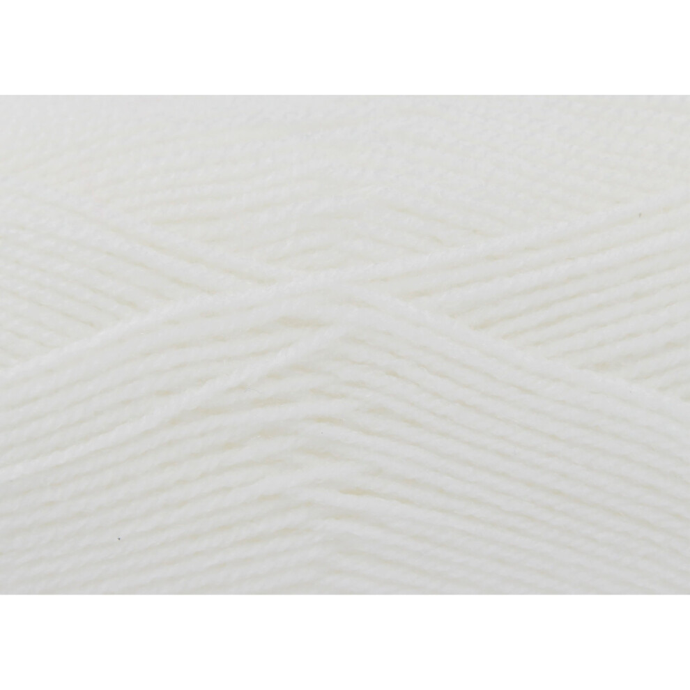 (White) King Cole Pricewise DK Knitting Yarn Wool