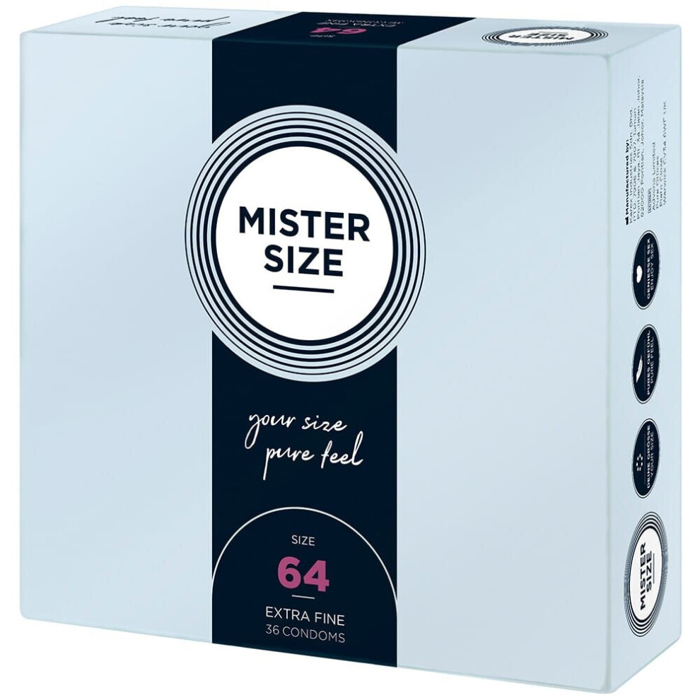 Mister Size 64Mm Natural Feel Condoms - 36 Pack