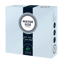 Preservativos Mister Tamanho x36 - Largura nominal 47mm