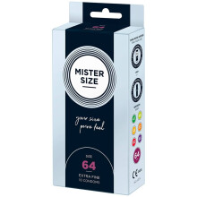 Preservativi Mister Size x10 - Larghezza nominale 64mm