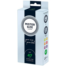 Preservativi Mister Size x10 - Larghezza nominale 47mm