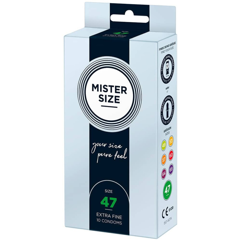 Mister Size 47Mm Natural Feel Condoms - 10 Pack