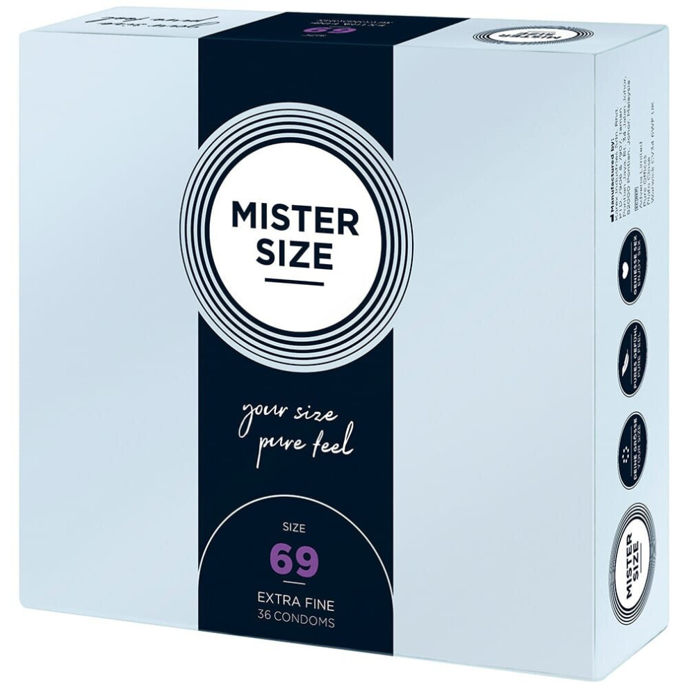 Mister Size 69Mm Natural Feel Condoms - 36 Pack