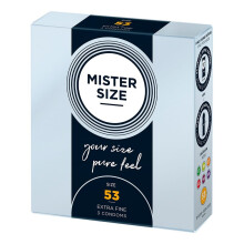 Preservativi Mister Size x3 - Larghezza nominale 53mm