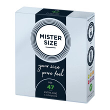 Preservativi Mister Size x3 - Larghezza nominale 47mm