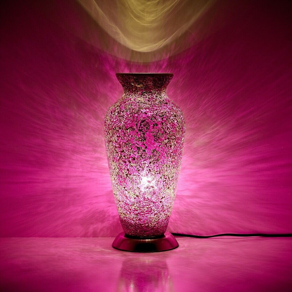 Mosaic Vase Lamp ROSE PINK