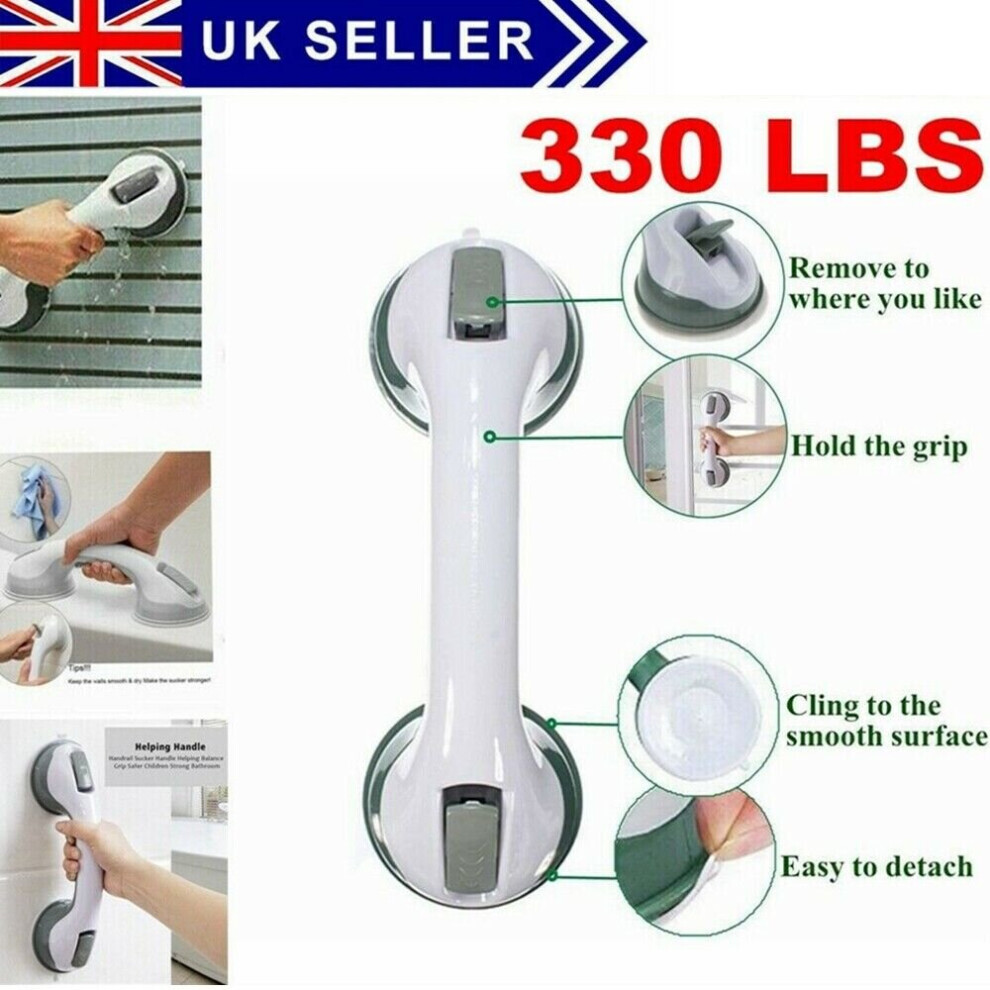 Grab Handle Aid Support Shower Bath Suction Rail Safety Bar For Elder