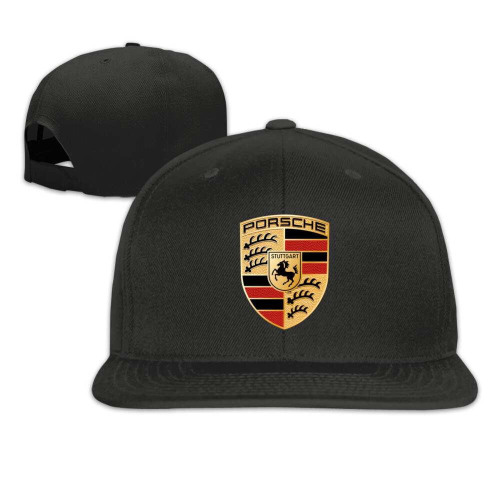 (Black) Porsche logo Adjustable Baseball Cap Hat